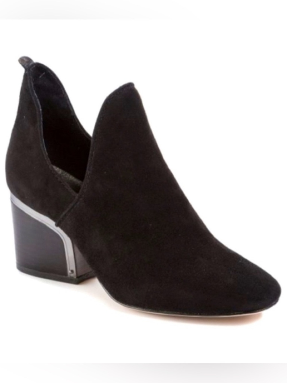 Anthropologie Latigo black suede ankle booties -Brand New With Box